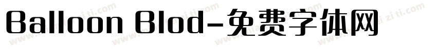 Balloon Blod字体转换